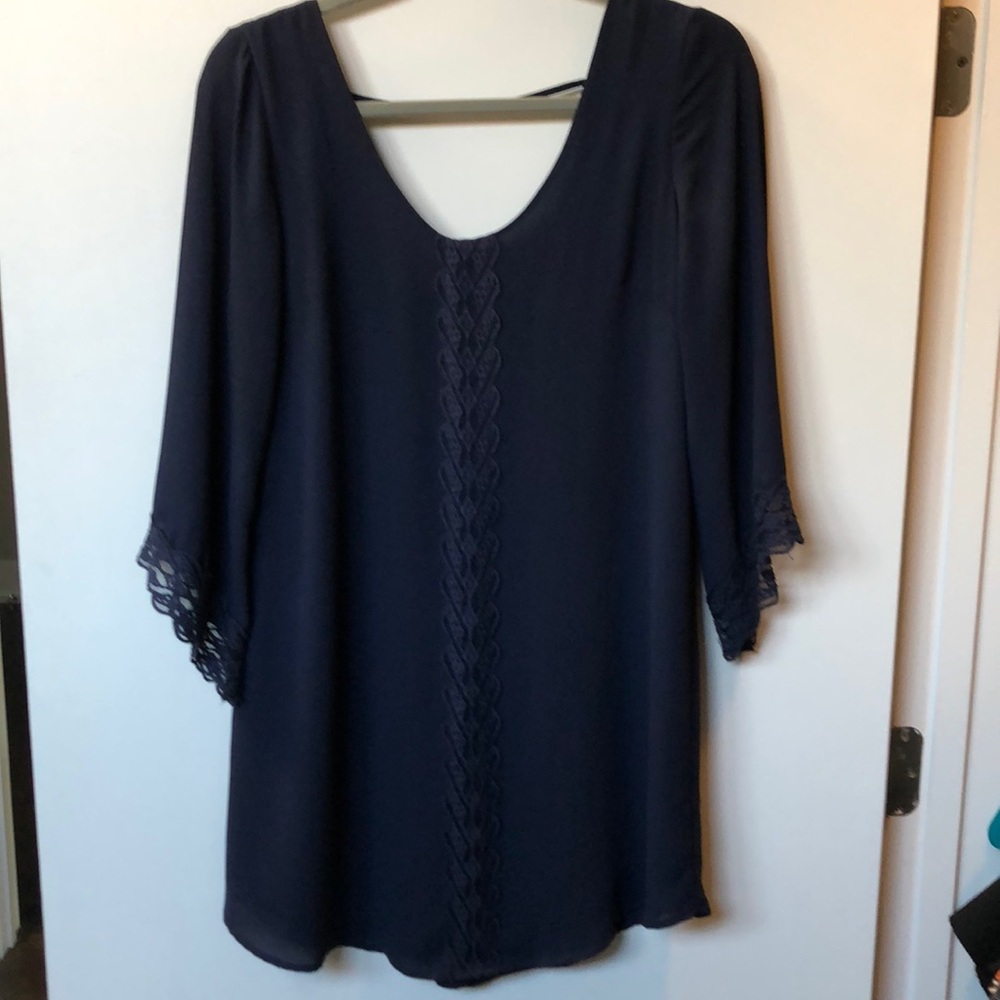 ASTR dress with crochet detailing